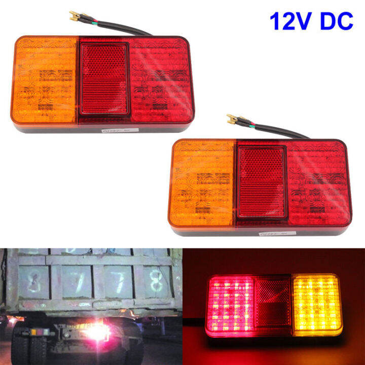 [The Tamia] 10LED Rear Tail Lights Lamps Lorry Truck Trailer Caravan