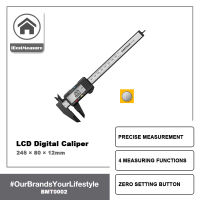 iBestMeasure 150mm 6 inch LCD Digital Electronic Carbon Fiber Vernier Caliper Micrometer Measuring Tool