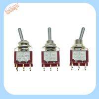 LNLQV 6mm ครับ สวิตช์สลับ3ทาง โลหะสำหรับตกแต่ง ดีทีพีดีที ค้างคาวอ้วนปิดผนึกขนาดเล็ก คุณภาพสูงมาก สวิตช์รถยนต์/เรือ กีต้าร์หรือแอมป์แอมแปร์