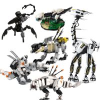 【CW】 Horizon Thunder Beast Long Necked Giraffe Monster Dinosaur Building Block Set Watcher Corruptor Broadhead Figure Kid Brick Toy