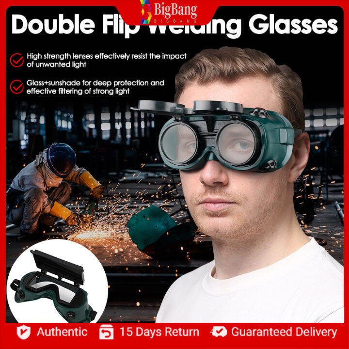 BIGBANG Safety Industrial Welding Goggles with FlipUp Lenses Double
