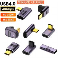 8K * 60Hz 240W USB 4.0 USB Jenis C PD3.1 Penukar 40Gbps Cepat Mengecas Penyambung Penyesuai untuk Pro MPS5 Nintendo Switch