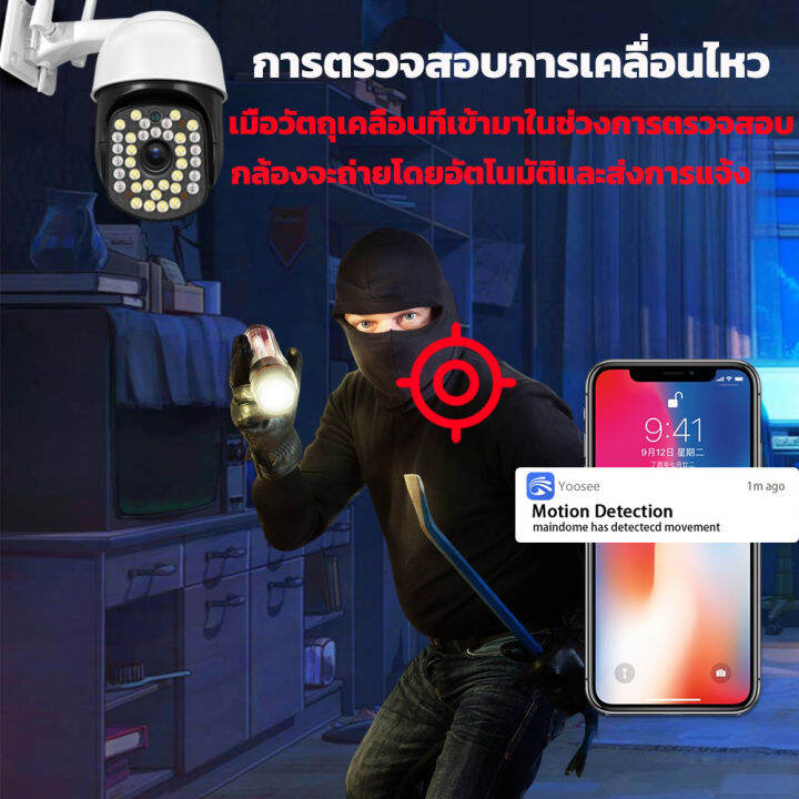 กล้องวงจรปิดไร้สายของแท้-360-องศา-ip-camera-กล้องวงจรปิดไวไฟ-ดูผ่านโทรศัพท์-1080p-กล้องวงจรปิดอัจฉริยะ-กล้อง-ซูมภาพได้-กล้องแอบถ่าย