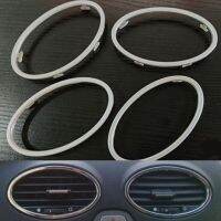 4ชิ้นสำหรับ Ford Focus 2 2005-2013เอบีเอสโครเมี่ยมตัดแอร์ช่องลมตกแต่งวงแหวนอุปกรณ์เสริมรถยนต์สวย