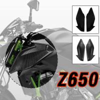 Ultrasupplier สำหรับ Kawasaki Z650 Z 650 2017 2018 2019ไม่ทาสีรถจักรยานยนต์ซ้ายขวา ABS ฝาครอบด้านหน้าถังแก๊สฝาครอบแผงแฟร์ริ่ง