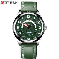 ⌚CURREN นาฬิกาผู้ชายแบรนด์หรูสำหรับผู้ชาย,นาฬิกาข้อมือนาฬิกาควอทซ์ใส่สบายหนังสำหรับผู้ชาย