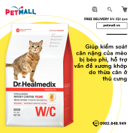 Thức ăn hạt cho mèo Dr. Healmedix Weight Control Feline W C - 1.5kg thumbnail