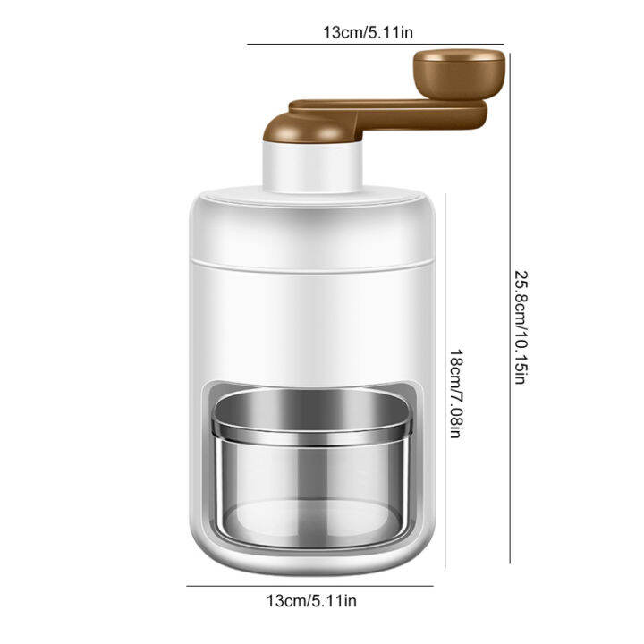 เครื่องน้ำแข็งไสและเครื่องบดน้ำแข็งแบบพกพาพร้อมถาดน้ำแข็งก้อนฟรี-bpa