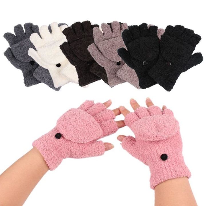 shiqinbaihuo-ถุงมือแฟชั่นสำหรับผู้หญิงถุงมือกีฬาฤดูหนาว