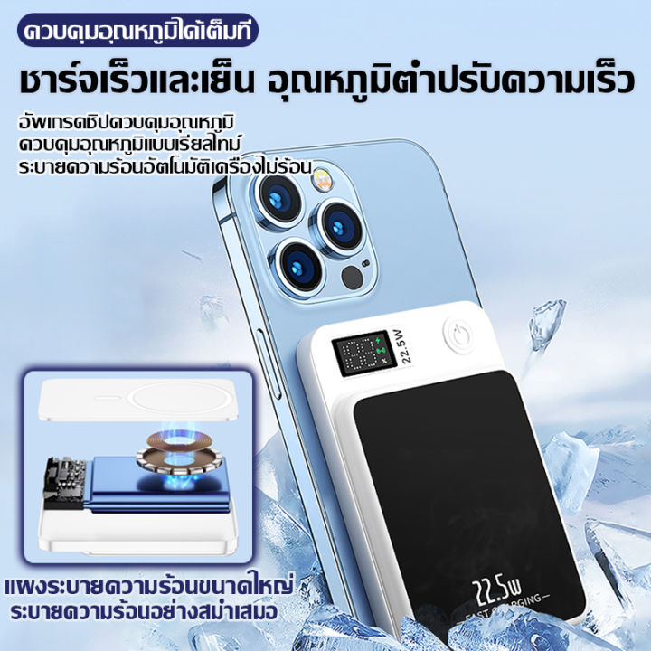 รองรับ-magsafe-sunesy-magsafe-powerbank-ไร้สาย-พาวเวอร์แบงค์ไร้สาย30000mah-พาวเวอแบง30000แท้-แบตเตอรี่สำรอง-22-5wชาร์จเร็วสุดๆ-แบตสํารอง-เพาว์เวอร์แบง30000-เพาเวอแบงไอโฟน