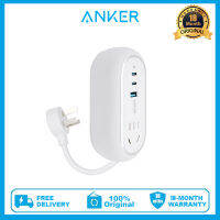 Anker 615 USB Power Strip ( GaNPrime 65W ),สายต่อ3ft,รางปลั๊กไฟขนาดกะทัดรัดสำหรับการเดินทางและการทำงาน,สำหรับ iPhone, Samsung, iPad, MacBook และอื่นๆ