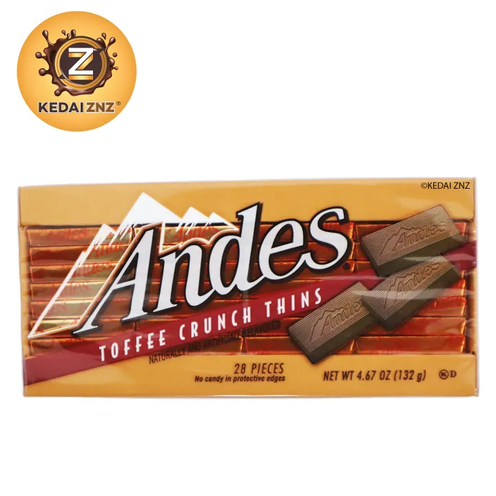 Chocolate Andes TOFFEE CRUNCH THINS Box 132g Coklat Lazada