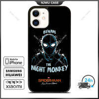 Spider Far From Home Night Phone Case for iPhone 14 Pro Max / iPhone 13 Pro Max / iPhone 12 Pro Max / XS Max / Samsung Galaxy Note 10 Plus / S22 Ultra / S21 Plus Anti-fall Protective Case Cover