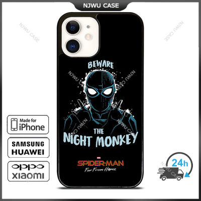 Spider Far From Home Night Phone Case for iPhone 14 Pro Max / iPhone 13 Pro Max / iPhone 12 Pro Max / XS Max / Samsung Galaxy Note 10 Plus / S22 Ultra / S21 Plus Anti-fall Protective Case Cover