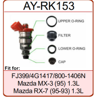 40เซ็ต 160ชิ้นสำหรับมาสด้า MX-3 RX-7 1995สำหรับส่วน FJ3994g1417หัวฉีดน้ำมันเชื้อเพลิงชุดซ่อมด้านคุณภาพสำหรับ AY-RK153