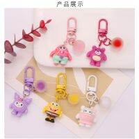 Resin Cartoon Three-dimensional Doll Keychain Pendant Colorful Accessories Earphone Set Bag Decoration