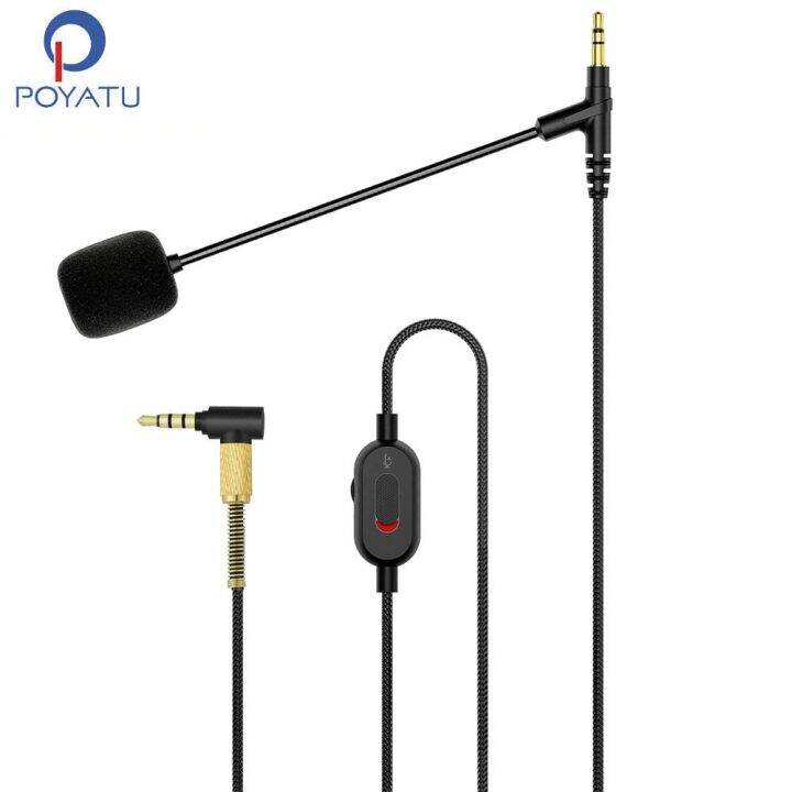 【A LOVABLE】 POYATU 3.5mm Male Volume Boom Mic Cable For SONY WH1000XM4