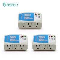 ☍ BSEED PC Series Power Protector US Standard Socket White Home Appliance Surge Protector Voltage 50 Hz-60 Hz Wall Socket