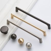 【YD】 Zinc Alloy Gold Móveis Handle armário sólido puxa botões de gaveta porta da cozinha punho do armário Hardware moderno