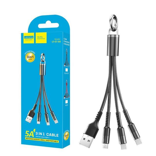 5a-3-in-1-fast-charging-cable-micro-usb-และ-type-keychain-transmission-for-data-mobile-tablets-phone-short-design-c