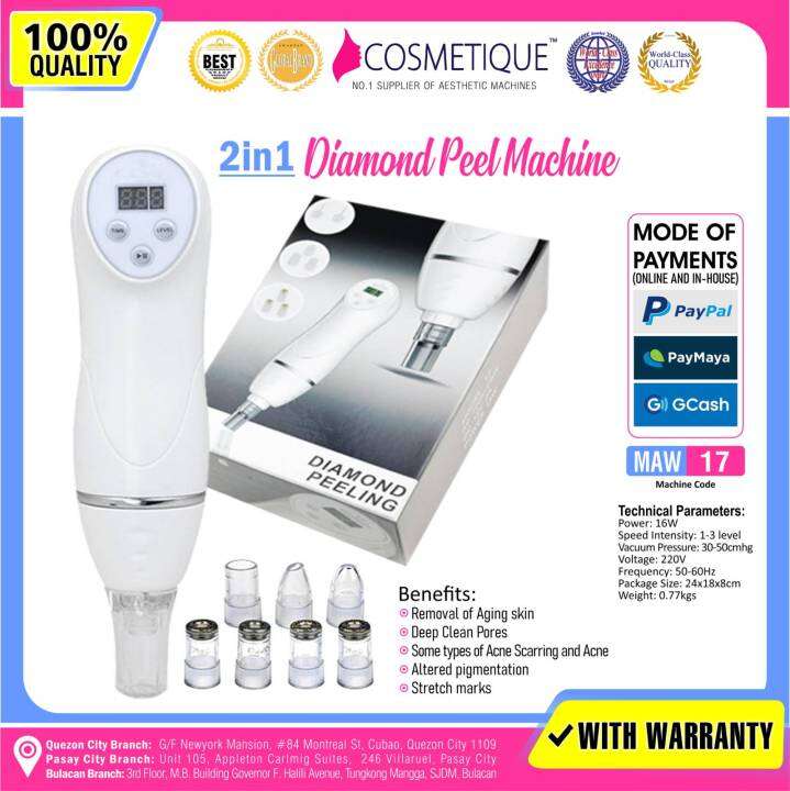 Portable Diamond Peel Machine & Mini Vacuum Facial Machine in 1 for