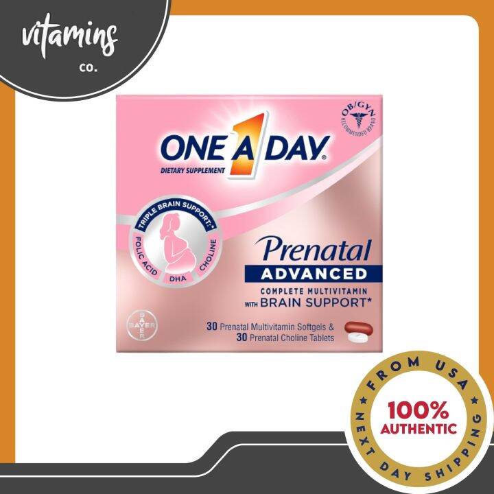 One A Day Prenatal Advanced with Triple Brain Support Complete