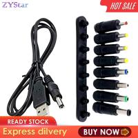 ZYStar DC ขั้วต่ออะแดปเตอร์ไฟ5.5mmx2 1มม. แล็ปท็อปแบบพกพาชุดอะแดปเตอร์ไฟ DC