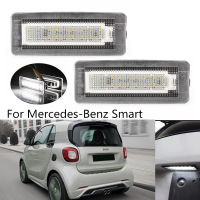 MZORANGE 1คู่สำหรับ -Benz Smart LED รถป้ายทะเบียนแสงจำนวนกรอบหลอดไฟ LED ที่มีความต้านทาน2ชิ้น