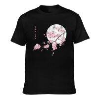 New FashionJapanese Art Sakura Cherry Blossom JapanS Flower Mens Cotton T-Shirts 2023