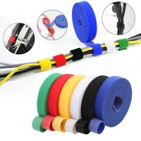 5M/Roll Cable Tie Wire Straps Tape Nylon Fastening Tape With Hook and Loop Wire Strap Organizer For DIY Cord Cable Management