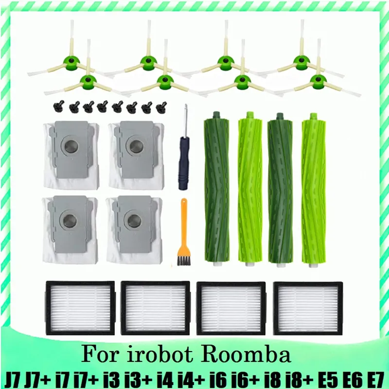 Accessories Replacement Kit For Irobot Roomba J7 J7+ I7 I7+ I7 Plus E5 E6  E7 Spare Parts For Roomba E5 E6 E7 I7 I7+ I8 I8+ J7 J7+ I6 I6+ I3 I3+