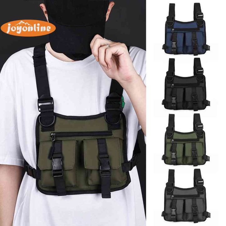 Tactical Vest Nylon military Vest chest rig Pack Pouch Holster Tactical  Harness walkie talkie radio Waist Pack Trendy Chest Bag - AliExpress