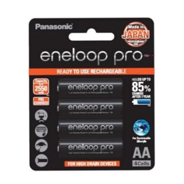 แท้-100-panasonic-eneloop-pro-aa-2550mah-pack-4-ก้อน-6-packs-24-ก้อน-original-rechargable-battery