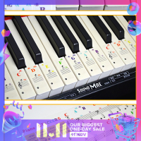 ?【Lowest price】LANG สติกเกอร์โน้ตคีย์บอร์ด88/61/54/49/37 Keys Piano Sticker transparent