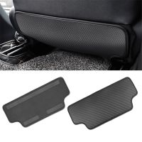 ▧✣ VEHICAR 1PC Car Seat Back Anti-Kick Cushion Pad Rear Seat Passenger Kids Anti-Dirty Kick Pad Pu Leather Mats