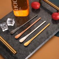 Japanese Stainless Steel Long Handle Coffee Stirring Spoon Dessert Ice Honey Spoon Cocktail Picks Bartender Stirring Stick New