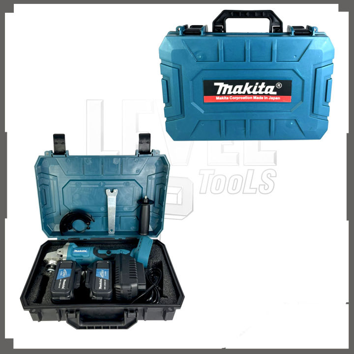 makita-เครื่องเจียรแบตเตอรี่-229v-เครื่องเจียรไร้สาย-เครื่องเจียรแบตเตอรี่-แบตใหญ่-ขนาด-4-นิ้ว-อึด-ใช้งานยาวนาน-คุณภาพเยี่ยม-งานเทียบ