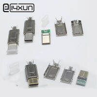 10ชุด Usb 3.1 Type-C ถึง Type-C ประเภทเชื่อมปลั๊ก C ปลั๊กสองด้านสำหรับตัวต่อที่ชาร์ทข้อมูล Diy สำหรับสาย3.0mm2 Od