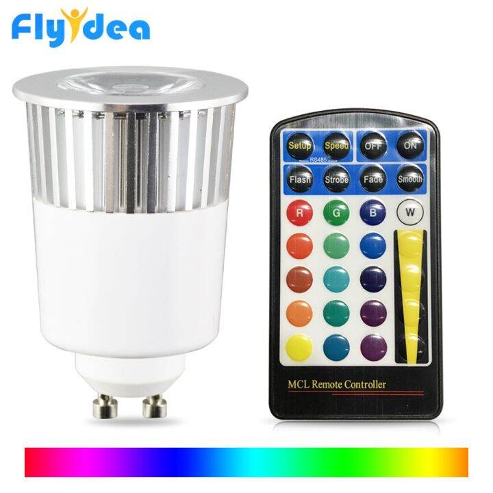 2023-hot-gaqiugua6-โคมไฟไฟเส้นประดับเปลี่ยนสีได้16สี28key-gu10-rgb-หลอดไฟ-led-เมจิก110v-220v-ไฟห้องนั่งเล่นอัจฉริยะ-ir-รีโมทคอนโทรล