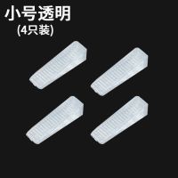 ที่กั้นประตูตัวยึดประตูยาง4ชิ้น/แพ็ค64*18*14มม. จุกประตูสีขาวที่ชัดเจนสำนักงานบ้านหยุดการใช้งานประตูตกแต่ง