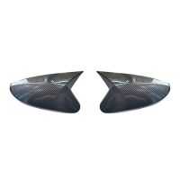 Car Rearview Mirror Cover Ox Horn Side Mirror Shell Reverse Caps Trim for Hyundai Veloster 2011-2015 Carbon Fiber