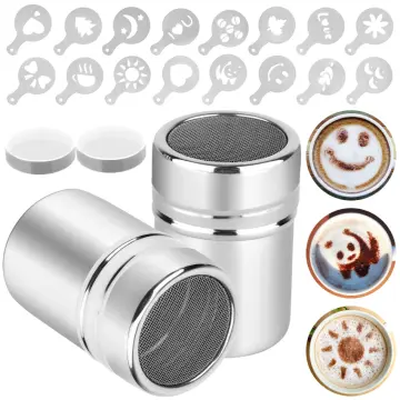 Stainless Steel Chocolate Sugar Shaker Coffee Dusters Cocoa Powder Cinnamon  Dusting Tank Kitchen Filter Cooking Tool