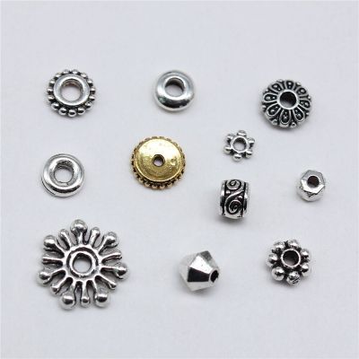 100pcs Antique Silver Color DIY Crafts Making Findings Handmade Metal Alloy Spacer Bead Charms For Jewelry Making DIY accessories and others