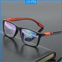 PTQ แว่นตาอ่านหนังสือป้องกันแสงสีฟ้าแบบ HD,แว่นตากีฬา TR90สำหรับผู้ชายและผู้หญิง