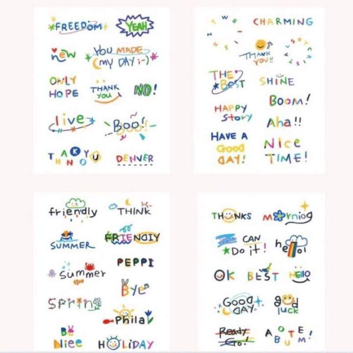 others-butoo-color-cute-tattoo-stickers-waterproof-finger-tattoo-stickers-small-size-color-english-set