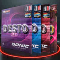 100 Original DONIC ตารางเทนนิสยาง Desto F1 F2 F3 MAX เยอรมนี Ping Pong Racket สิวยาง