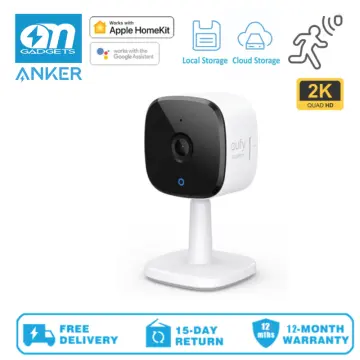 eufy Security Solo IndoorCam C24 2-Cam Kit, 2K Security Indoor Camera,  Plug-in Camera with Wi-Fi, Human and Pet AI, Works with Voice Assistants,  Night Vision, Two-Way Audio, Homebase not Compatible 