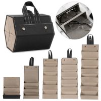 【cw】hot Leather Multiple Function Glasses Storage Sunglasses Organizer Jewelry Watches Multi-slot ！