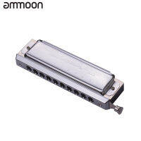 Swan Chromatic Harmonica 10 หลุม 40 TONES Key of C Silver พร้อมกล่องสวยหรู