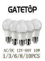 [HOT MAKXJWIGO 542] 1-10ชิ้น/ล็อต Dc/ac 12 V-48V หลอดไฟ LED E27 B22 10W Bombilla สำหรับหลอดไฟ Led พลังงานแสงอาทิตย์12โวลต์แรงดันต่ำโคมไฟ